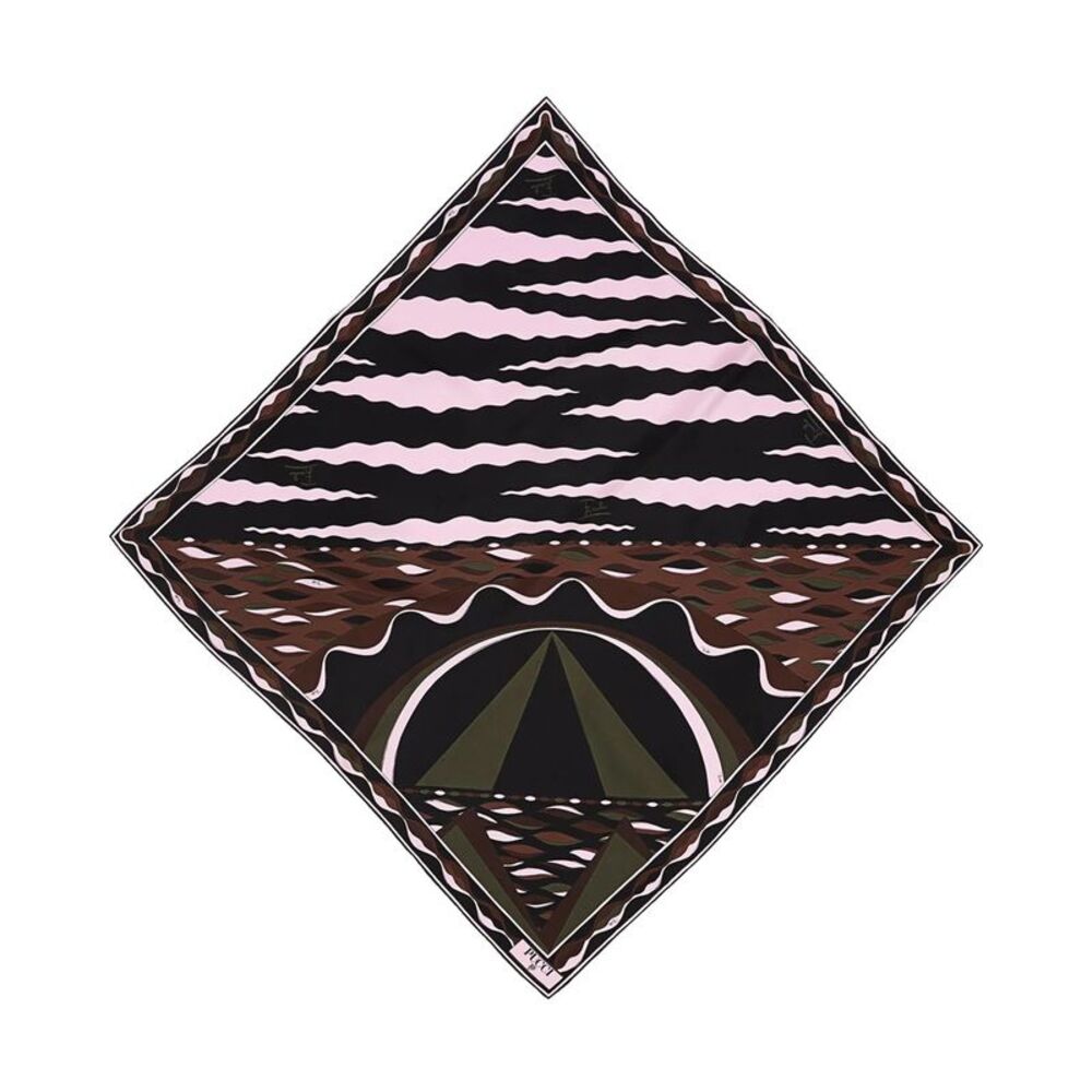 Pucci Women Mixed Print Silk Scarf